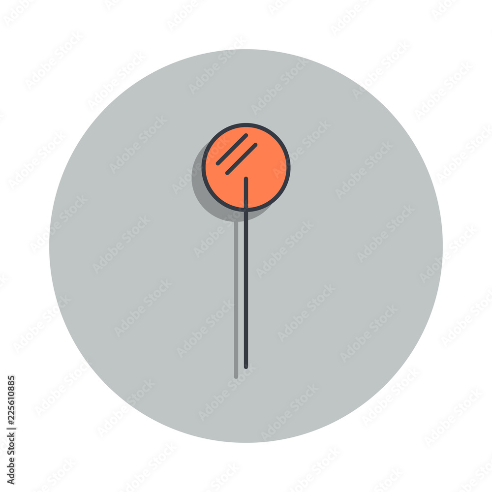 Poster icicle icon in badge style. one of web collection icon can be used for ui, ux