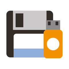 floppy disk and drive flash copying data