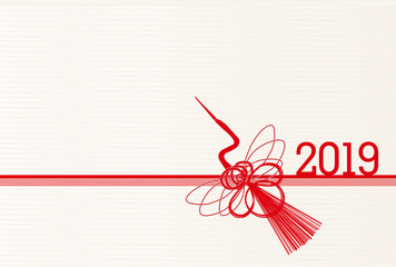 亥　和紙　年賀状　背景