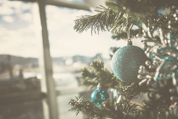 Vintage color Christmas decorations background