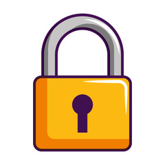 padlock security protection isolated image