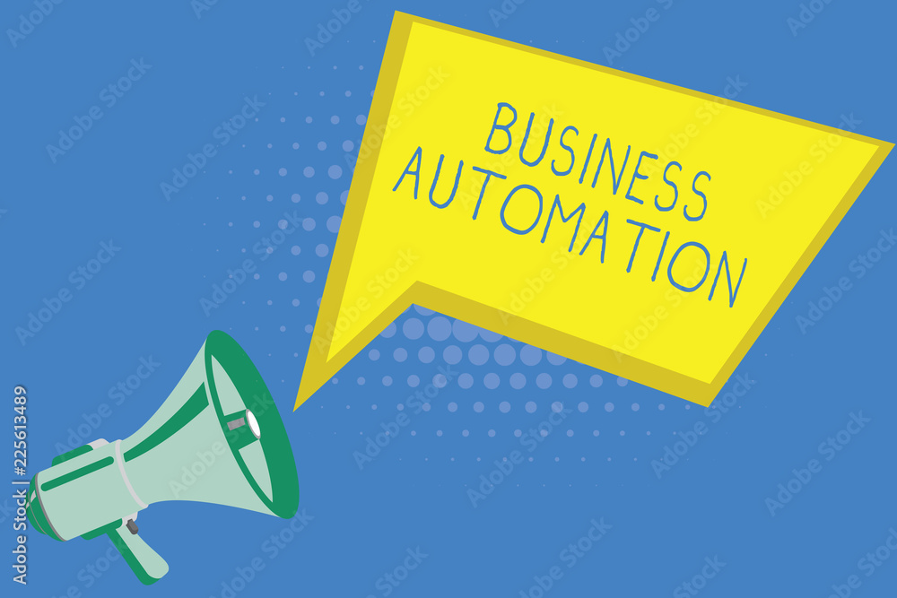 Poster handwriting text writing business automation. concept meaning for digital transformation streamlined
