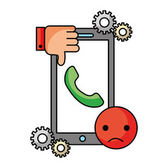 smartphone telephone bad service call center