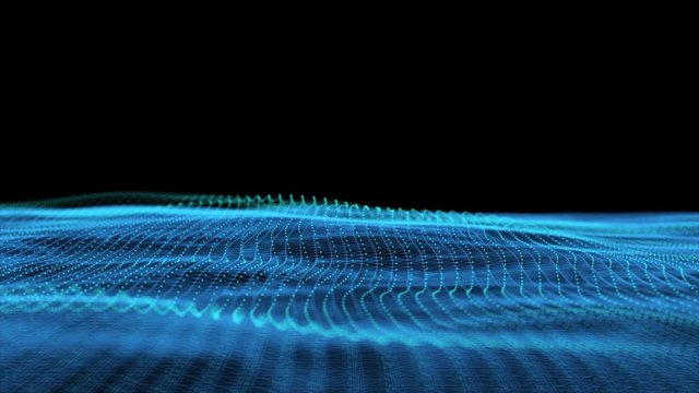 Abstract wave three-dimensional animation, abstract background