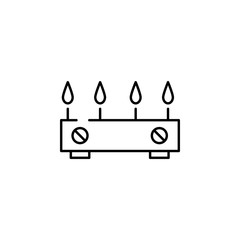 baking oven, cooking oven icon. Element of Pakistan culture for mobile concept and web apps illustration. Thin line icon for website design and development, app development