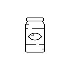 confiture, food preservation icon. Element of Pakistan culture for mobile concept and web apps illustration. Thin line icon for website design and development, app development
