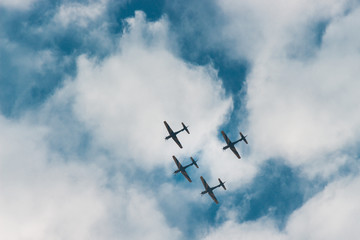 airplane in the sky
