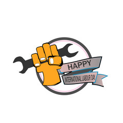 happy labour day illustration vector
