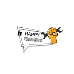happy labour day illustration vector