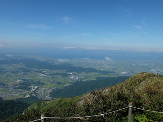 Fototapeta premium 伊吹山 伊吹山からの眺め 山頂 展望 田園風景 眺め 景色 