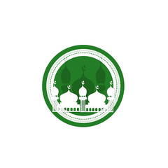 mosque logo illustration vector