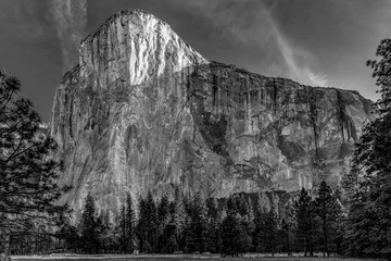 Foto op Canvas El Capitan Black and White © ODell Outside