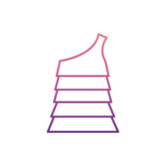 dress icon in nolan style. One of Summer Clothes collection icon can be used for UI, UX