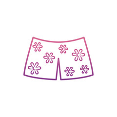men's shorts icon in nolan style. One of Summer Clothes collection icon can be used for UI, UX