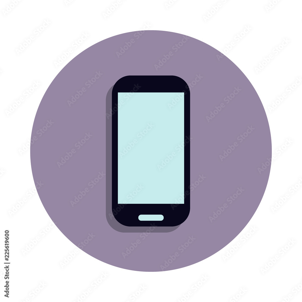 Poster mobile phone icon in badge style. one of web collection icon can be used for ui, ux