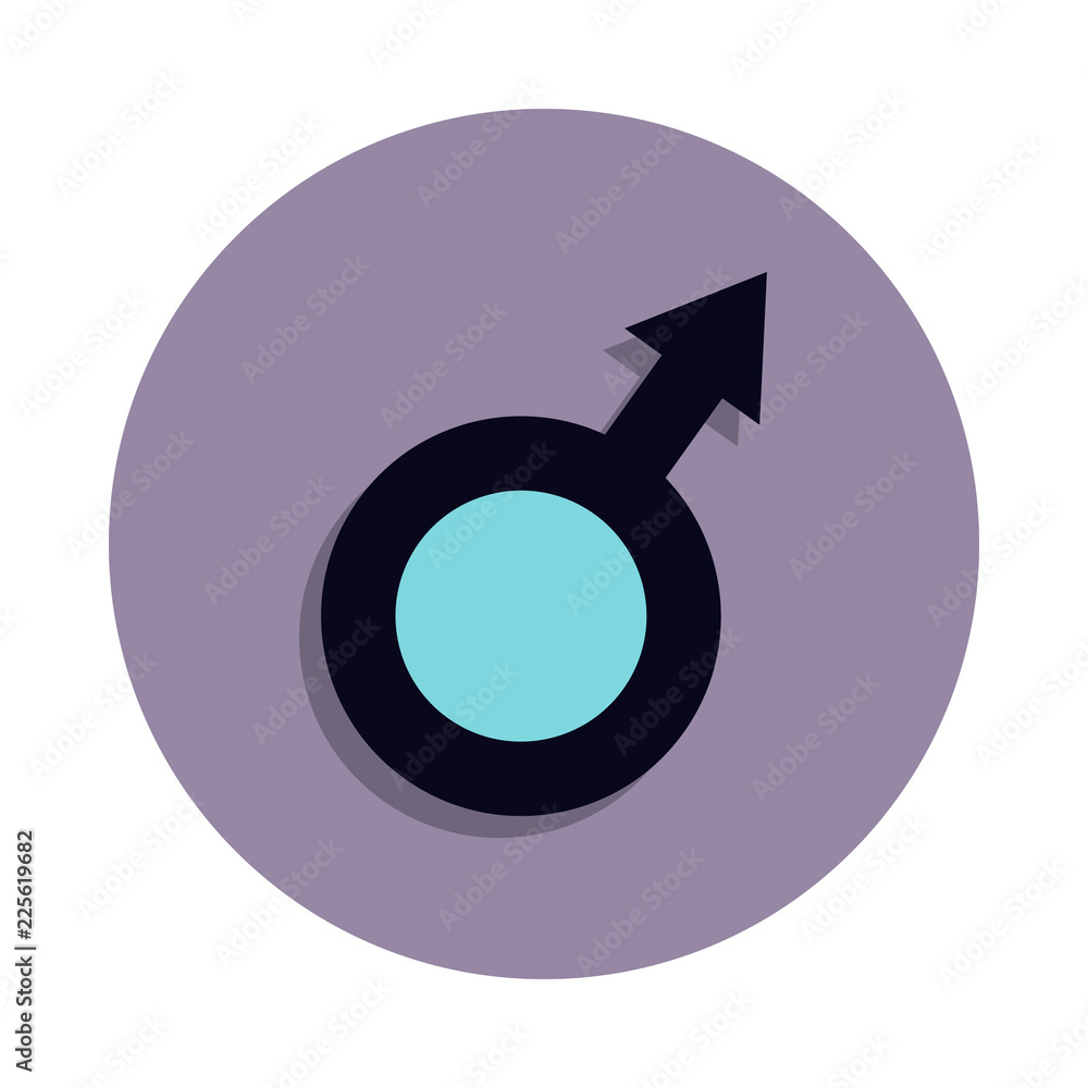 Aufkleber masculine icon in badge style. one of web collection icon can be used for ui, ux
