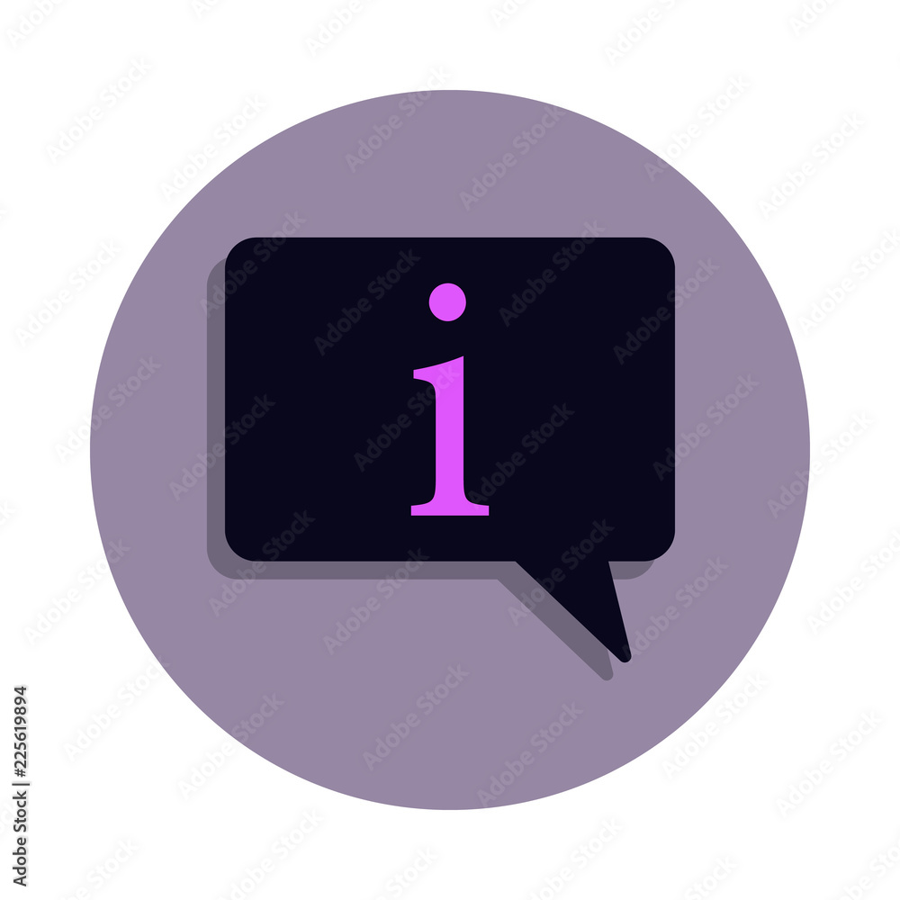 Poster announcement icon in badge style. one of web collection icon can be used for ui, ux
