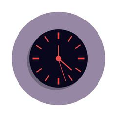 clock icon in badge style. One of web collection icon can be used for UI, UX