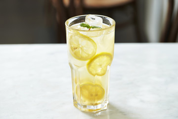 Glass of lemonade 