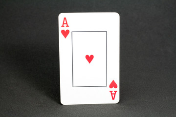 Deck card in black background