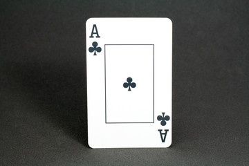 Deck card in black background