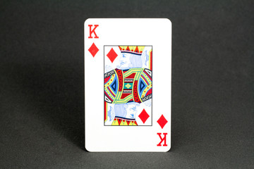 Deck card in black background