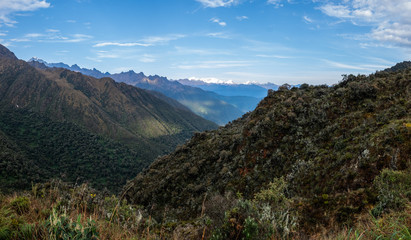 Fototapeta na wymiar Salkantay, Inca trail to Machu Picchu