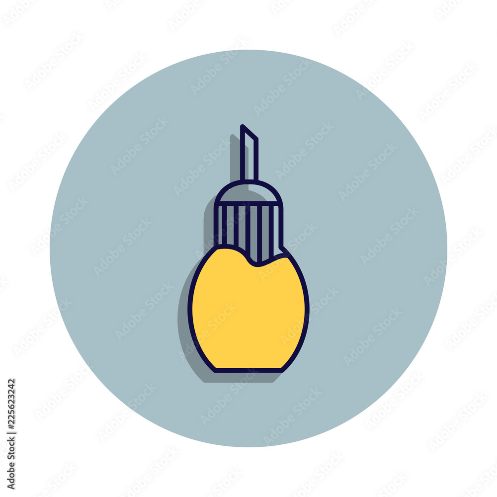Poster sugar bowl icon in badge style. one of web collection icon can be used for ui, ux