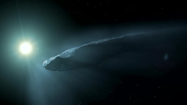 Asteroid or cosmic body in deep space