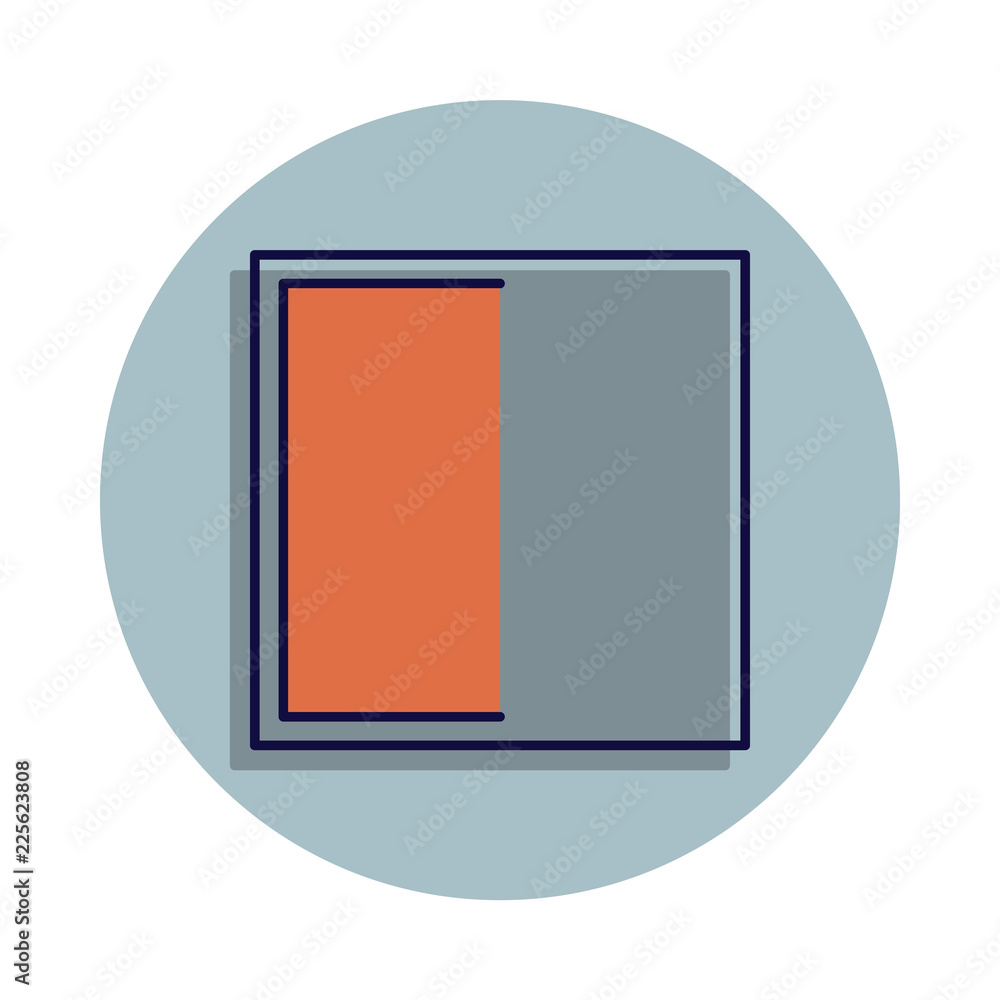 Poster stop sign icon in badge style. one of web collection icon can be used for ui, ux