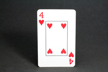 Deck card in black background