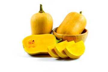 Butternut squash. Ingredient, closeup.