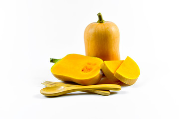 Butternut squash. Ingredient, closeup.