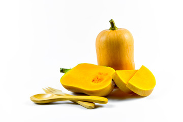 Butternut squash. Ingredient, closeup.