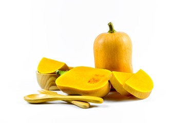 Butternut squash. Ingredient, closeup.