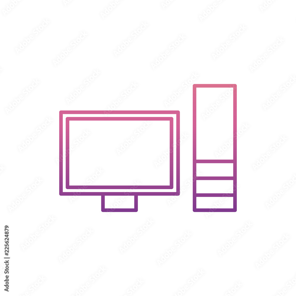 Aufkleber pc icon in nolan style. one of web collection icon can be used for ui, ux