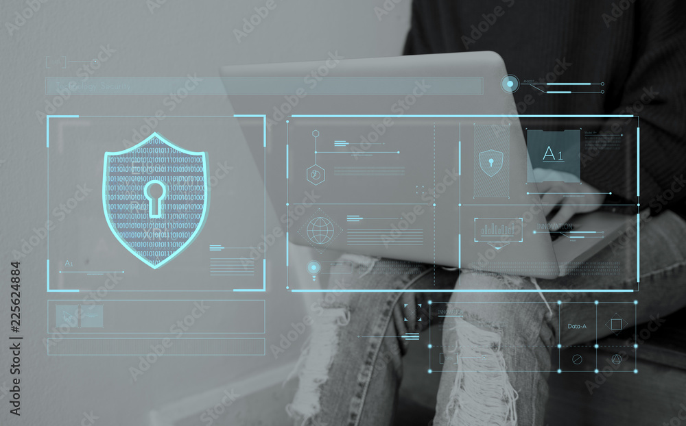 Poster data security system shield protection verification