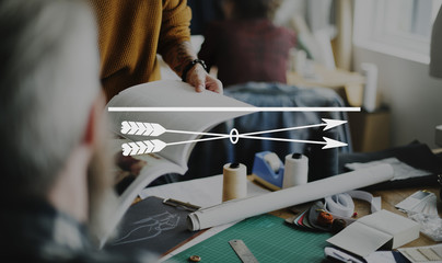 Arrow Emblem Icon Banner Badge Graphic