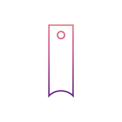 bookmark icon in nolan style. One of Web collection icon can be used for UI, UX
