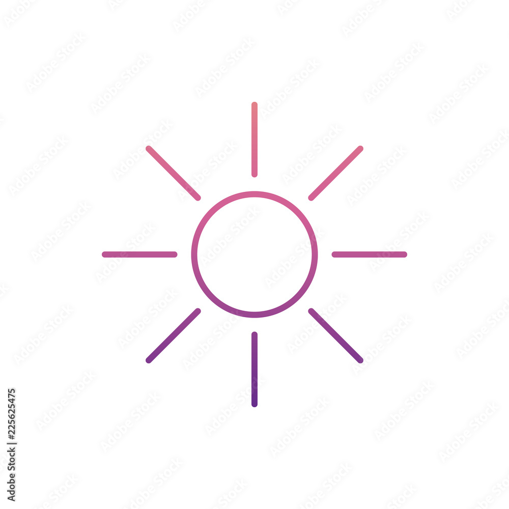Aufkleber brightness sign icon in nolan style. one of web collection icon can be used for ui, ux
