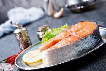 raw salmon