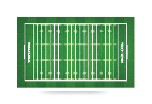 American football field background. Vector.