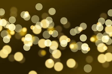 ダークな背景に煌めく丸いボケ
