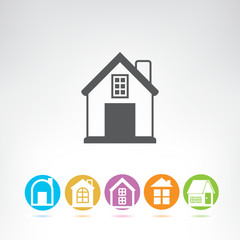 house icons set