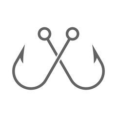 Fishing Hook icon, Fishing Hook logo