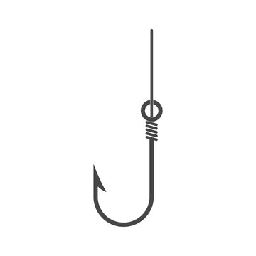 Fishing Hook icon, Fishing Hook logo