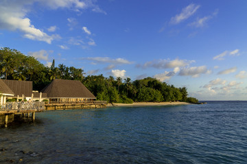 Naklejka premium インド洋のバンドスリゾート