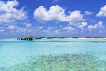 サンゴ礁の海が美しいインド洋