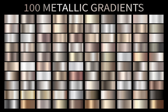 Metallic, bronze, silver, gold, chrome metal foil texture gradient