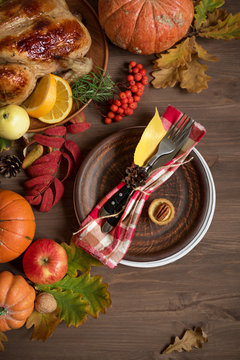 Thanksgiving dinner background